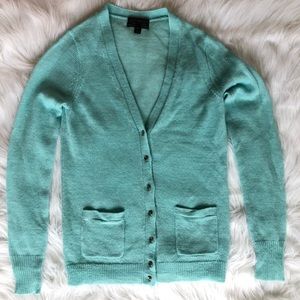 J. Crew Cardigan Italian Spun Alpaca Blend 36057